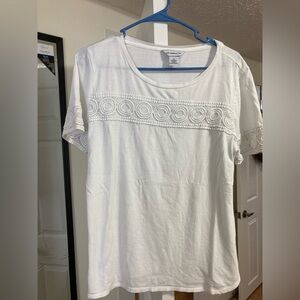 Liz Claiborne Classic White Tee